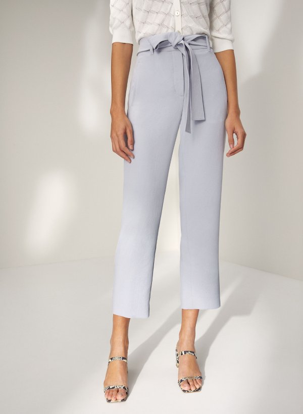 new tie-front pant Cropped, high-waisted pants