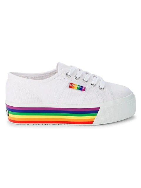 Pride Cotton Platform Sneakers