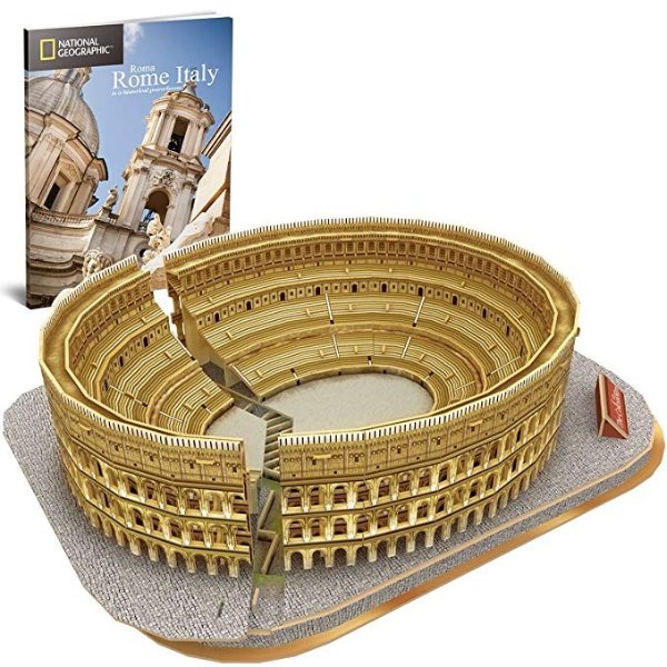 -National Geographic Colosseum 3D Model Puzzle Kits Toy with Booklet,DS0976h