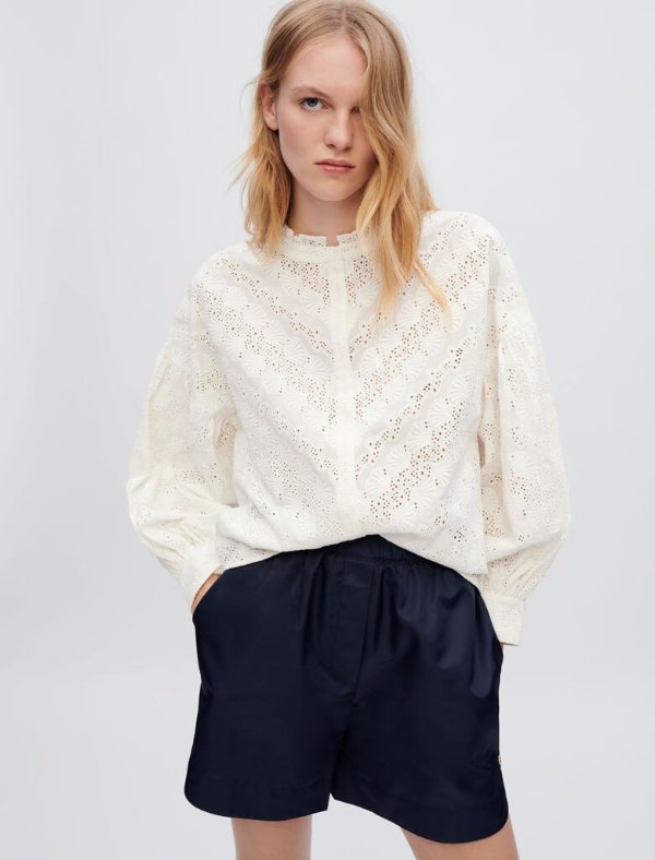 122CEANI Embroidered cotton shirt