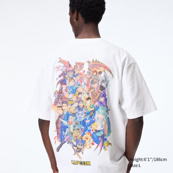 CAPCOM 40th UT (Oversized Short-Sleeve Graphic T-Shirt) | UNIQLO US