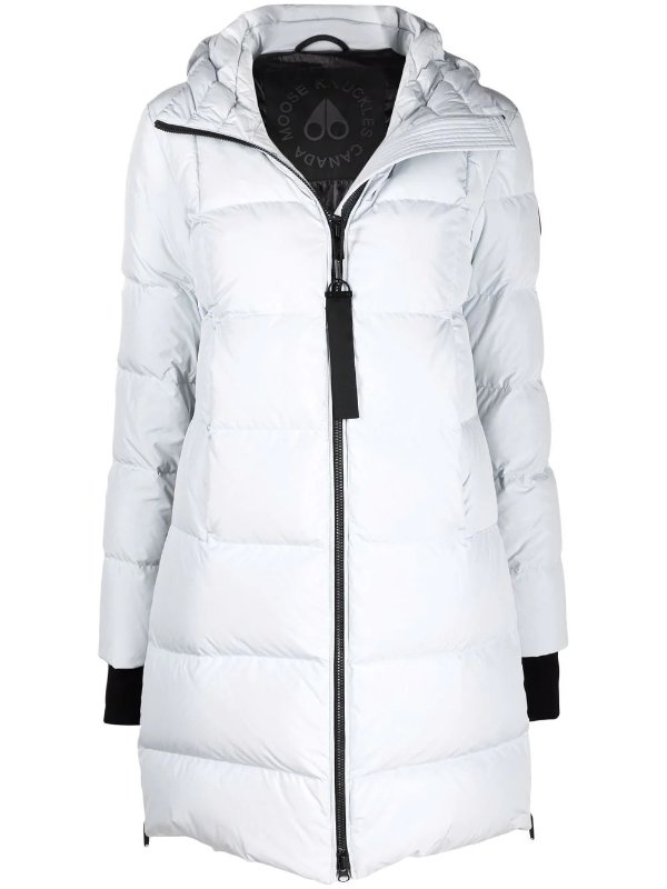 Saulteaux hooded down-padded coat