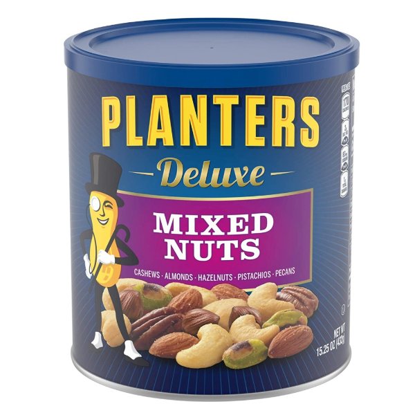Deluxe Lightly Salted Mixed Nuts, 15.25 oz. Resealable Container