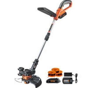 WG156 Worx GT 20v Lithium Cordless Grass Trimmer With 2 Batteries