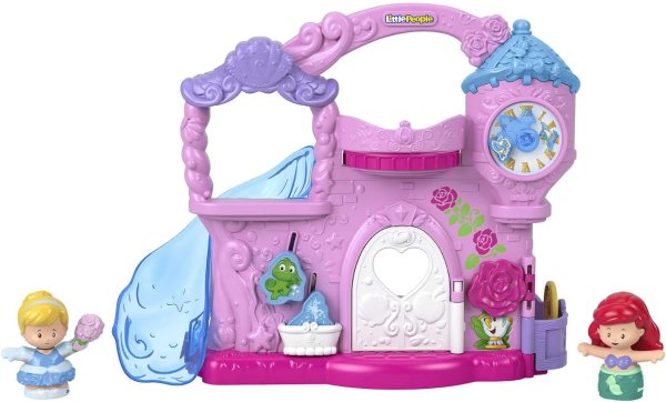 Fisher-Price 迪士尼公主小城堡玩具套装 含2个小玩偶