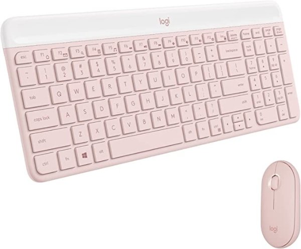 MK470 超薄无线键盘鼠标 粉色
