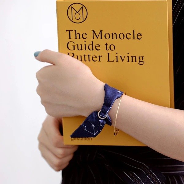 100% Mulberry Silk Constellation Wristband | Fashion Silk Accessory