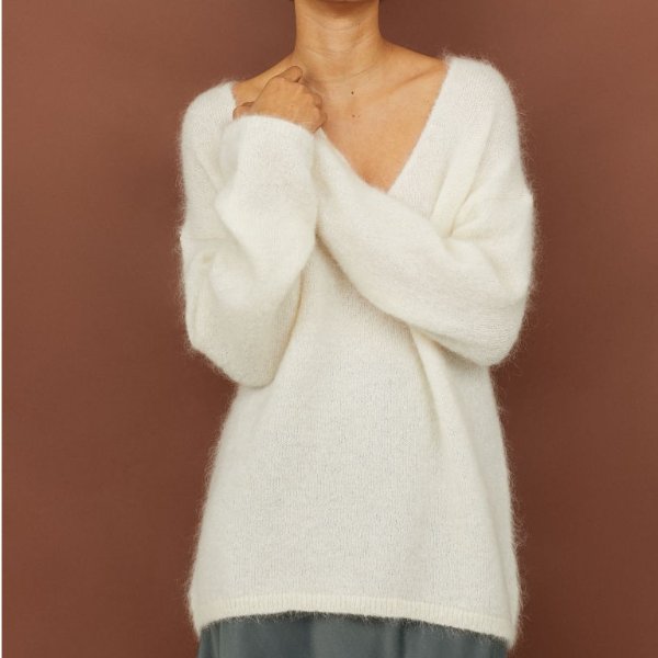 Knit Mohair-blend Sweater