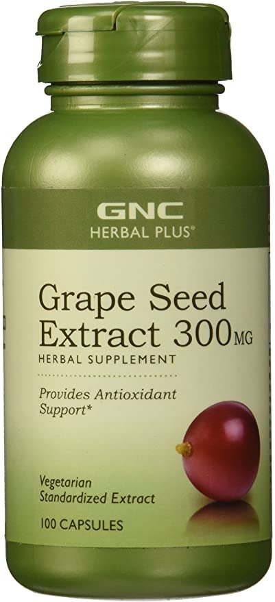 Herbal Plus Grape Seed Extract, 300 mg | Provides Antioxidant Support | 100 Capsules