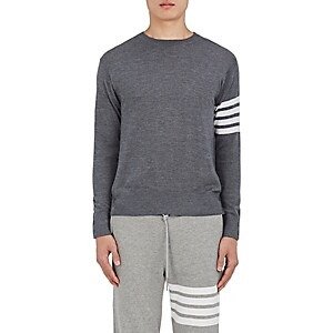 Block-Striped Wool Sweater