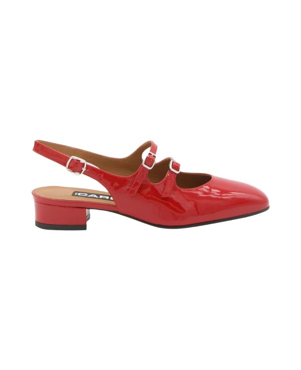 Red Leather Slingback Mary Janes Pumps | italist, ALWAYS LIKE A SALE