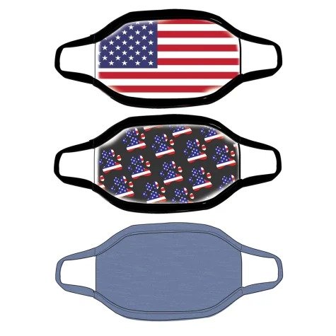 USA Graphics Cloth Face Mask, Pack of 3 | Petco