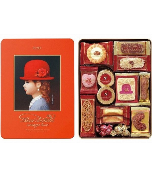 日本红帽子 橘帽礼盒 12种口味