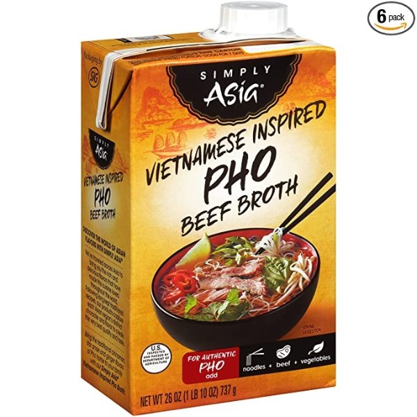 Simply Asia 越南风味Pho牛肉汤底 26oz 6盒