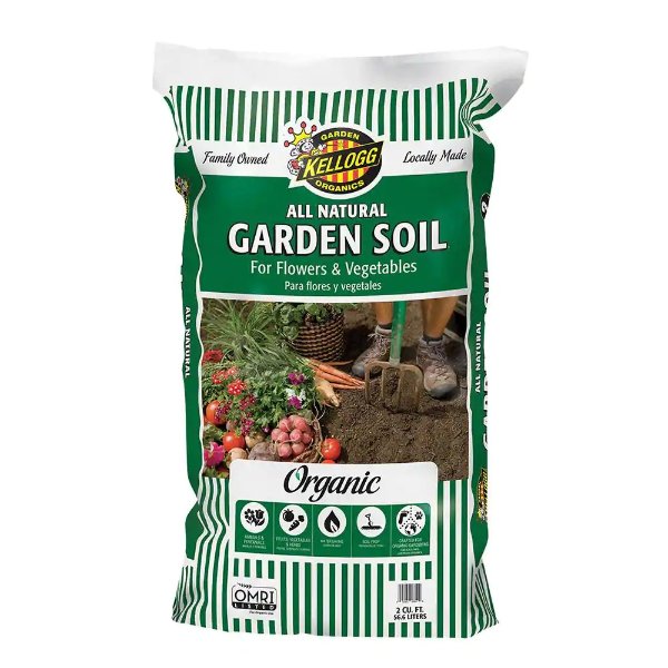 2 cu. ft. All Natural Garden Soil for Flowers and Vegetables