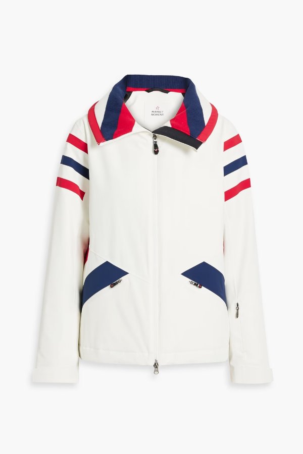 Clemency striped ski jacket