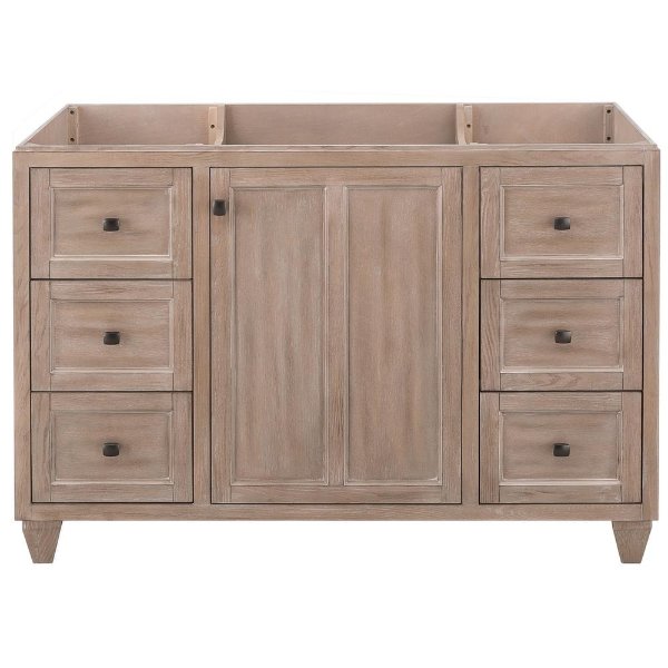 Banks 48 in. W x 21 in. D Bath Vanity Cabinet Only in Antique Ash Grey