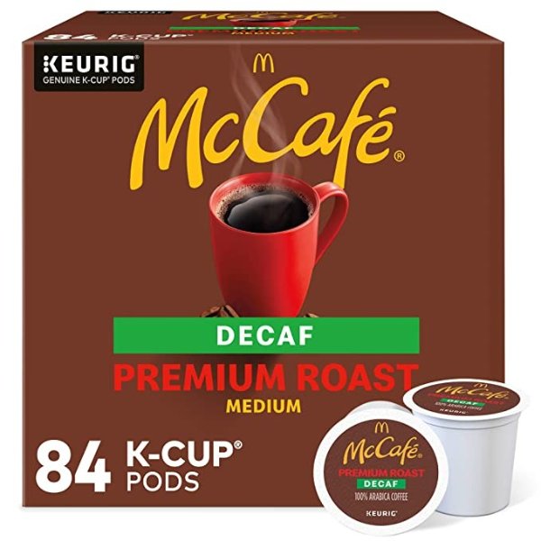 优质中度烘焙无咖啡因K-Cup咖啡胶囊 84颗