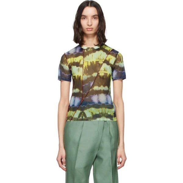 Andersson Bell - Multicolor Mesh Funky Inside-Out T-Shirt