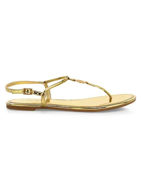 Emmy Metallic Thong Sandals