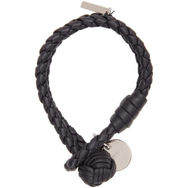 Navy Intrecciato Knot Bracelet