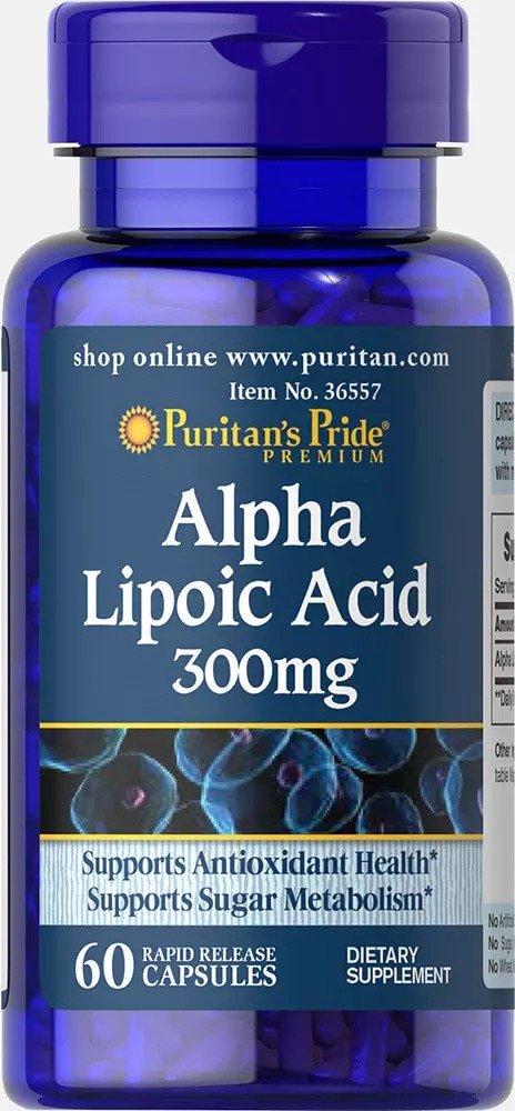 Alpha Lipoic Acid 300 mg 60 Capsules | Lipoic Supplements | Puritan's Pride