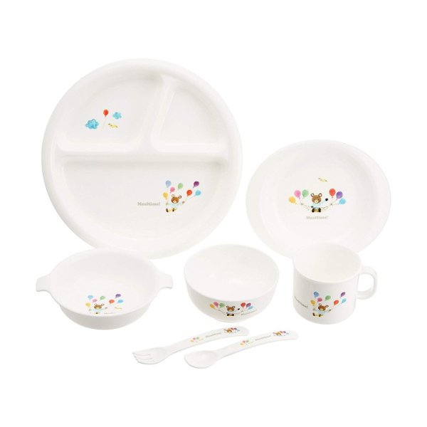 OSK Children Tableware Set for Toddlers and Kids 7pcs