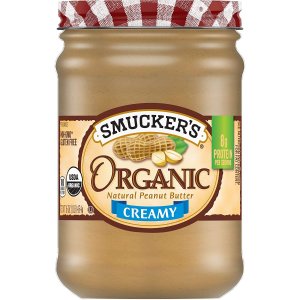 Smucker's Creamy Organic Peanut Butter, 16 Ounce