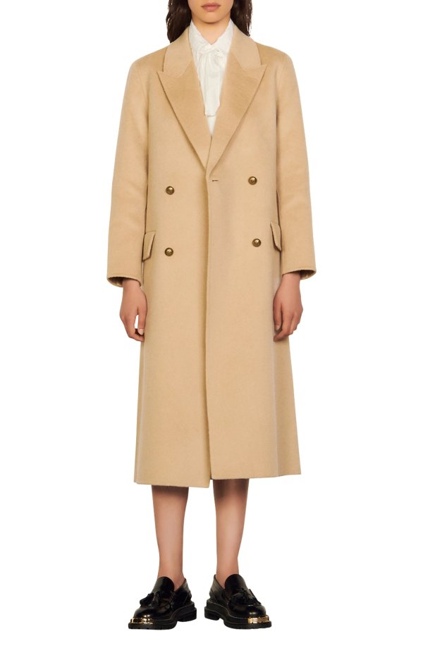 Mystere Double Breasted Wool Coat