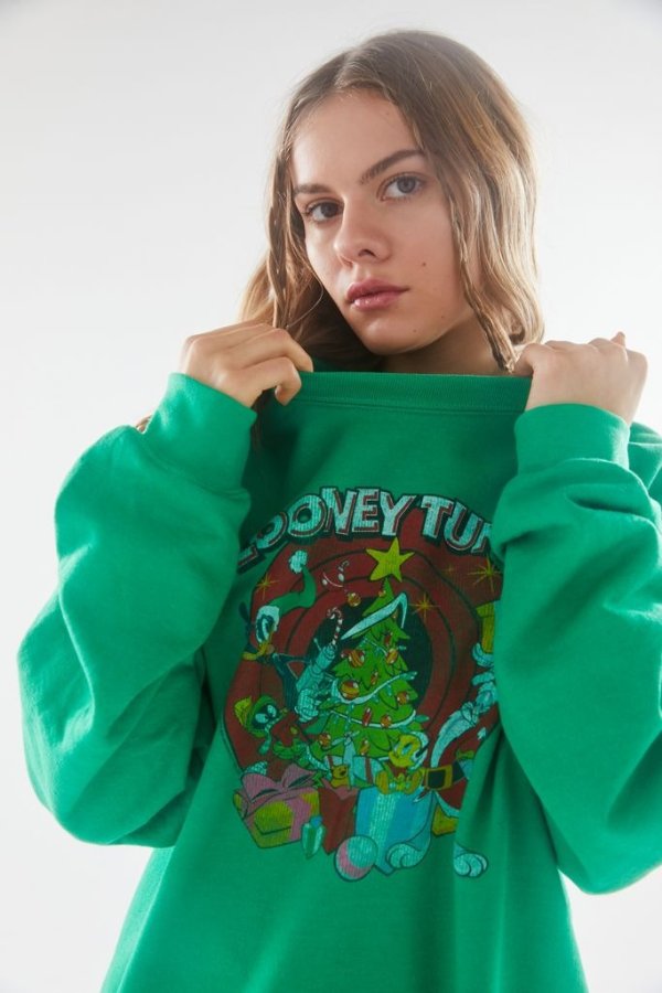Looney Tunes Holiday Tree Sweatshirt