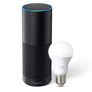 Echo Plus with built-in Hub + Philips Hue Bulb included
