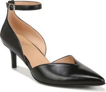 Evelyn Ankle Strap Pointed Toe Pump (Women)