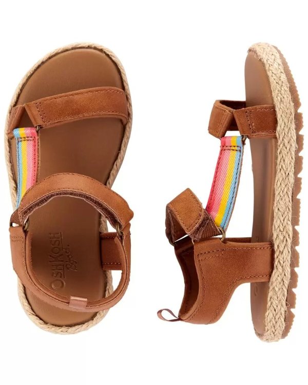 Rainbow Suede Sandals