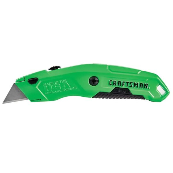 HI-VIS Quick Change 3-Blade Retractable Utility Knife with On Tool Blade Storage Lowes.com