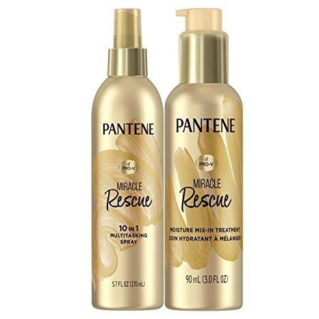 Hair Spray Miracle Rescue Leave In Conditioner Spray & Mix-In Treatment, Boost of Hydration for Damaged Hair, 5.7 Fl Oz and 3 Fl Oz Each, 1 Count