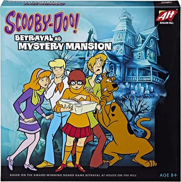 Avalon Hill Scooby Doo in Betrayal at Mystery Mansion | Official Betrayal at House on The Hill Board Game | Ages 8+ Black