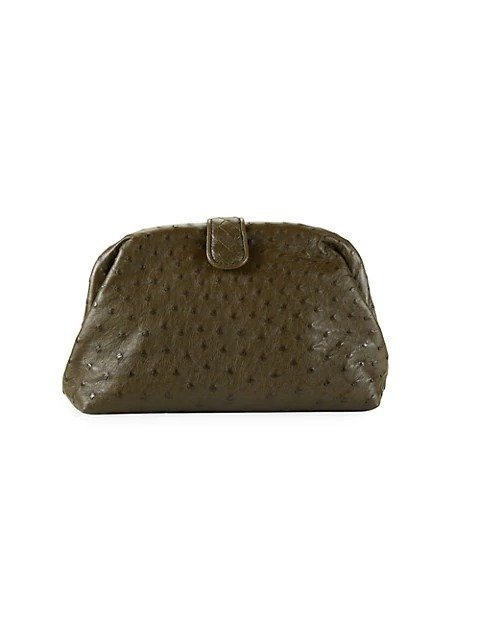 The Lauren 1980 Ostrich Leather Clutch