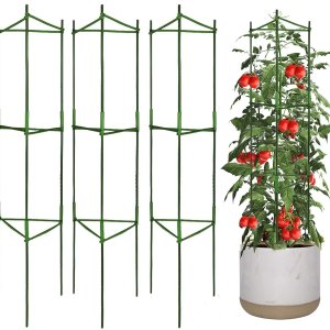Moirsunt 番茄支架笼 3个 4FT 攀爬蔬菜水果和花卉都可用