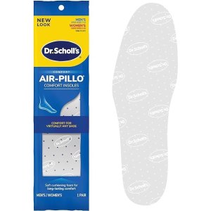 Dr. Scholl's. Scholl's AIR-PILLO Insoles Ultra-Soft Cushioning and Lasting Comfort with Two Layers of Foam that Fit in Any Shoe - One pair