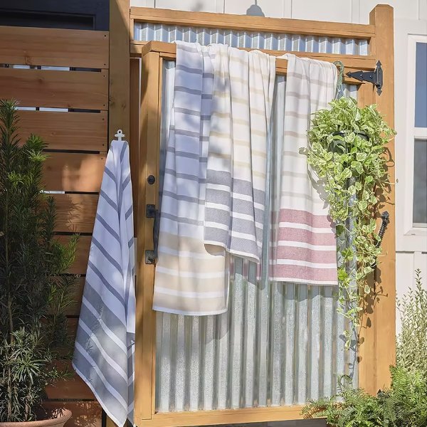 Flat Weave Stripe Beach Towel