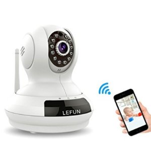 Security Camera, LeFun 720p Wireless Wifi Surveillance Camera Indoor IP Camera with Pan Tilt Zoom Motion Detect Two Way Audio Night Vision Remote Control for Baby Monitor