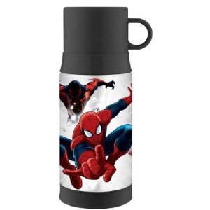 s Funtainer 12 Ounce Warm Beverage Bottle, Spiderman