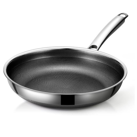 LIGTSPCE Non Stick Frying Pans,Hybrid 12 inch