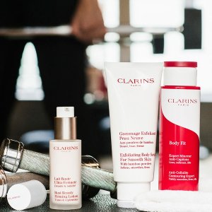 with Clarins Beauty Purchase @ Neiman Marcus