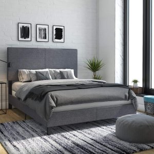 DHP Janford Upholstered Bed with Chic Design | Queen