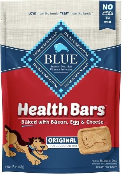 Health Bars Baked with Bacon, Egg & Cheese Dog Treats