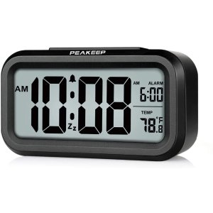 Peakeep Smart Night Light Digital Alarm Clock