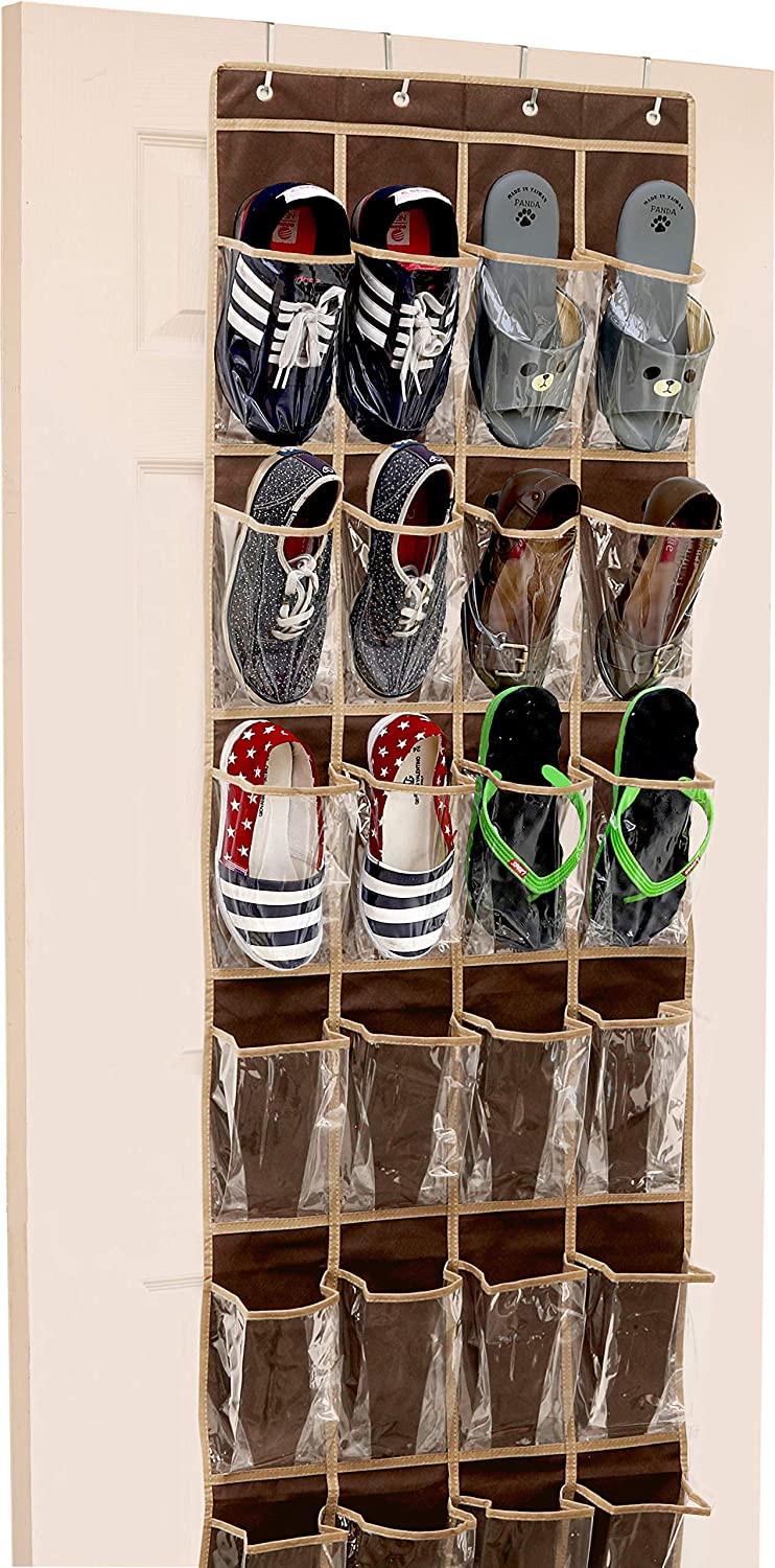 门挂式鞋子收纳架，24个口袋，3色可选