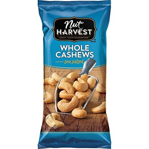 Sea Salted Whole Cashews, 2.25 Ounce (Pack of 16)
