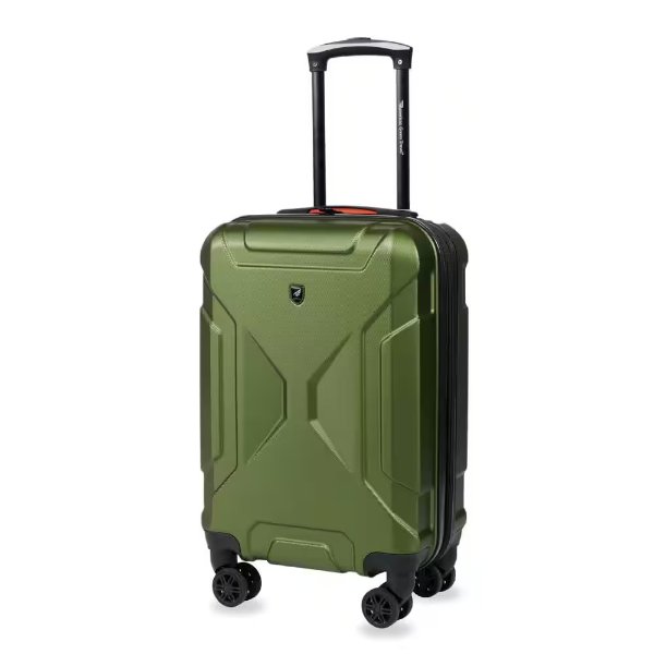 Vailor 20 in. Olive Carry On Expandable Hardside Spinner Suitcase